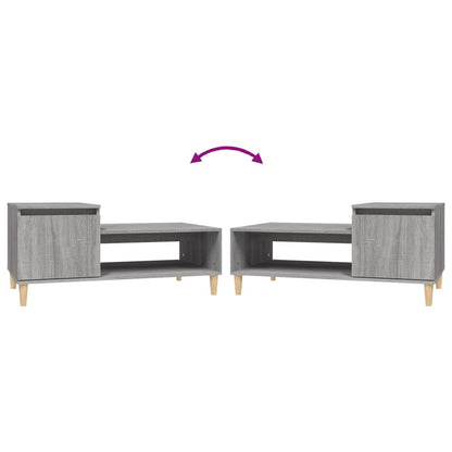 Coffee Table Grey Sonoma 100x50x45 cm Engineered Wood