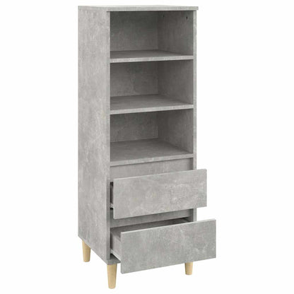 Highboard Concrete Grey 40x36x110 cm Engineered Wood