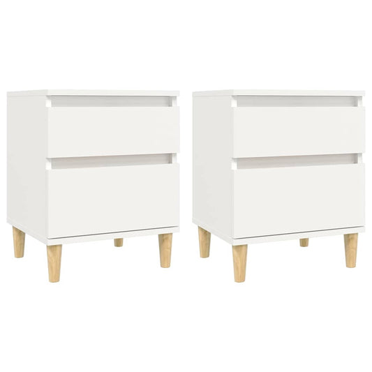 Bedside Cabinet | Set of 2 | White