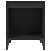 Bedside Cabinet Black 40x35x50 cm