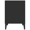Bedside Cabinet Black 40x35x50 cm