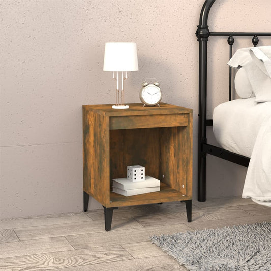 Bedside Cabinet | Smoked oak | Engineered wood, metal | Bedside Cabinet