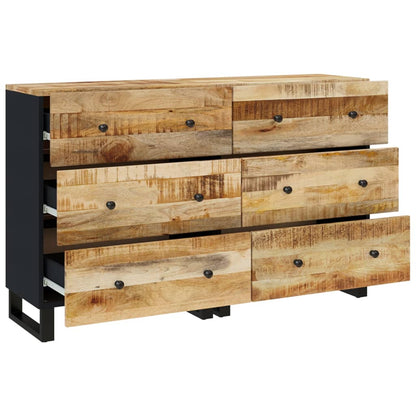 Sideboards 2 pcs 60x33x75 cm Rough Mango Wood
