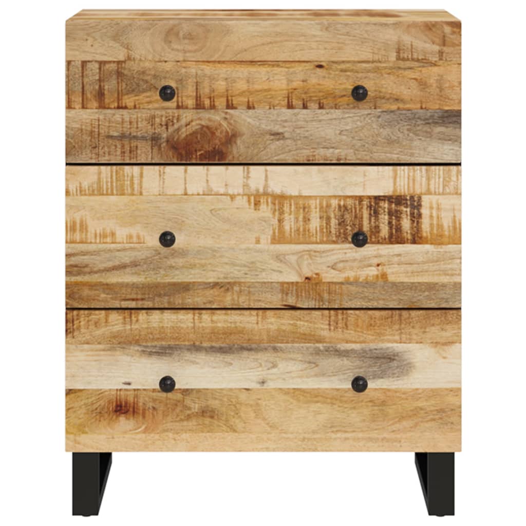 Sideboards 2 pcs 60x33x75 cm Rough Mango Wood