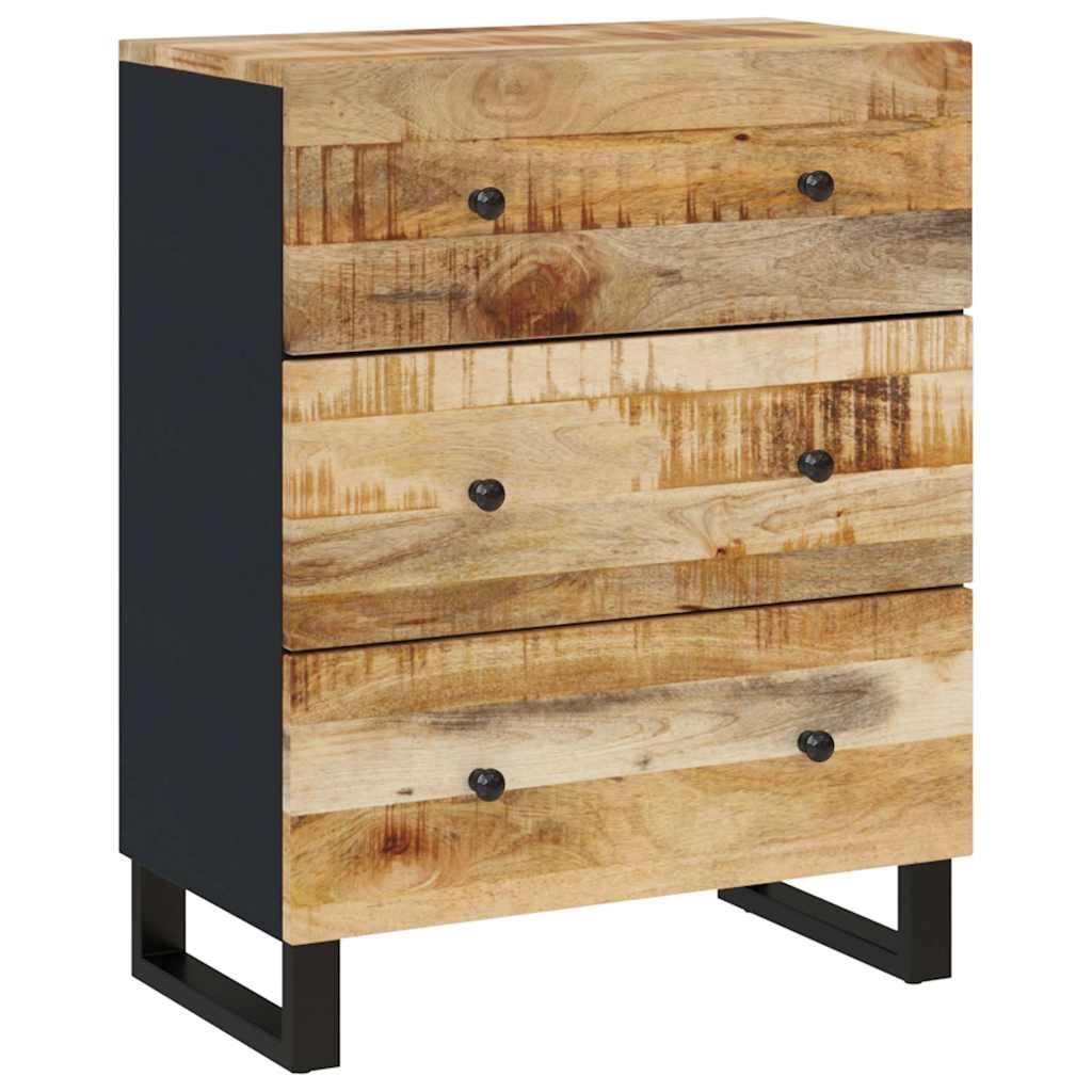 Sideboards 3 pcs Rough Mango Wood