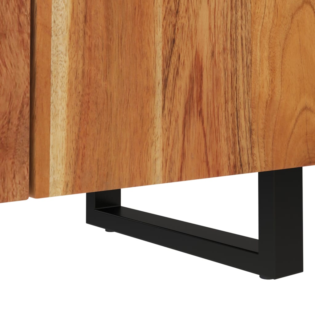 3 Piece Sideboards Solid Wood Acacia