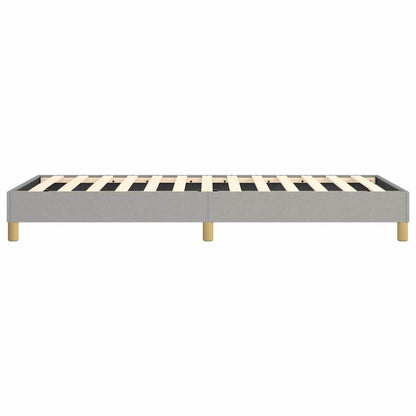 Box Spring Bed Frame Light Gray Twin XL Fabric (US Only)