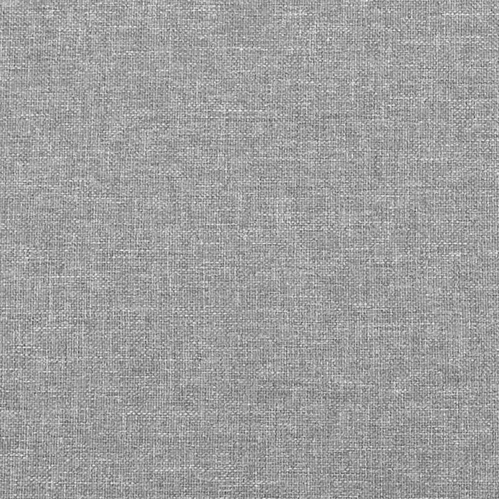 Box Spring Bed Frame Light Gray Twin XL Fabric (US Only)