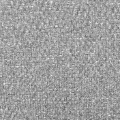 Box Spring Bed Frame Light Gray Twin XL Fabric (US Only)