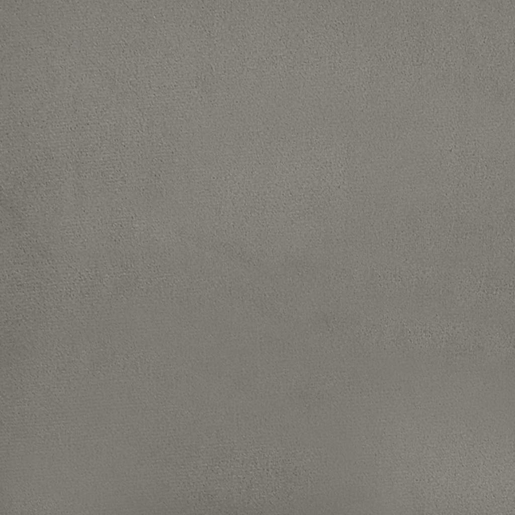 Box Spring Bed Frame Light Gray Twin Velvet (US Only)