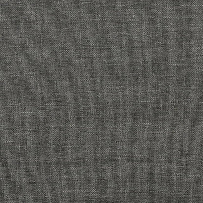 Box Spring Bed Frame Dark Gray Twin XL Fabric (US Only)