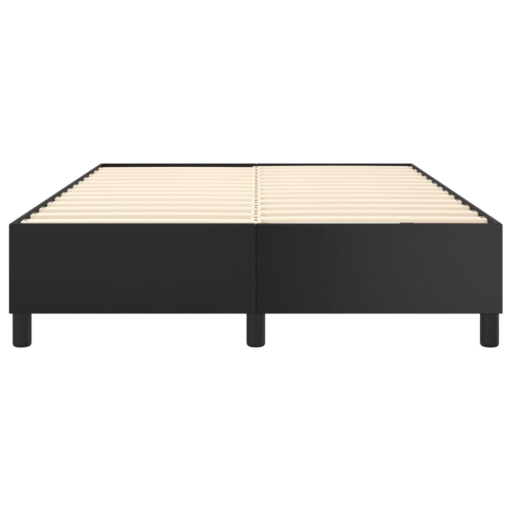 Box Spring Bed Frame Black Faux Leather (US/AU Only)