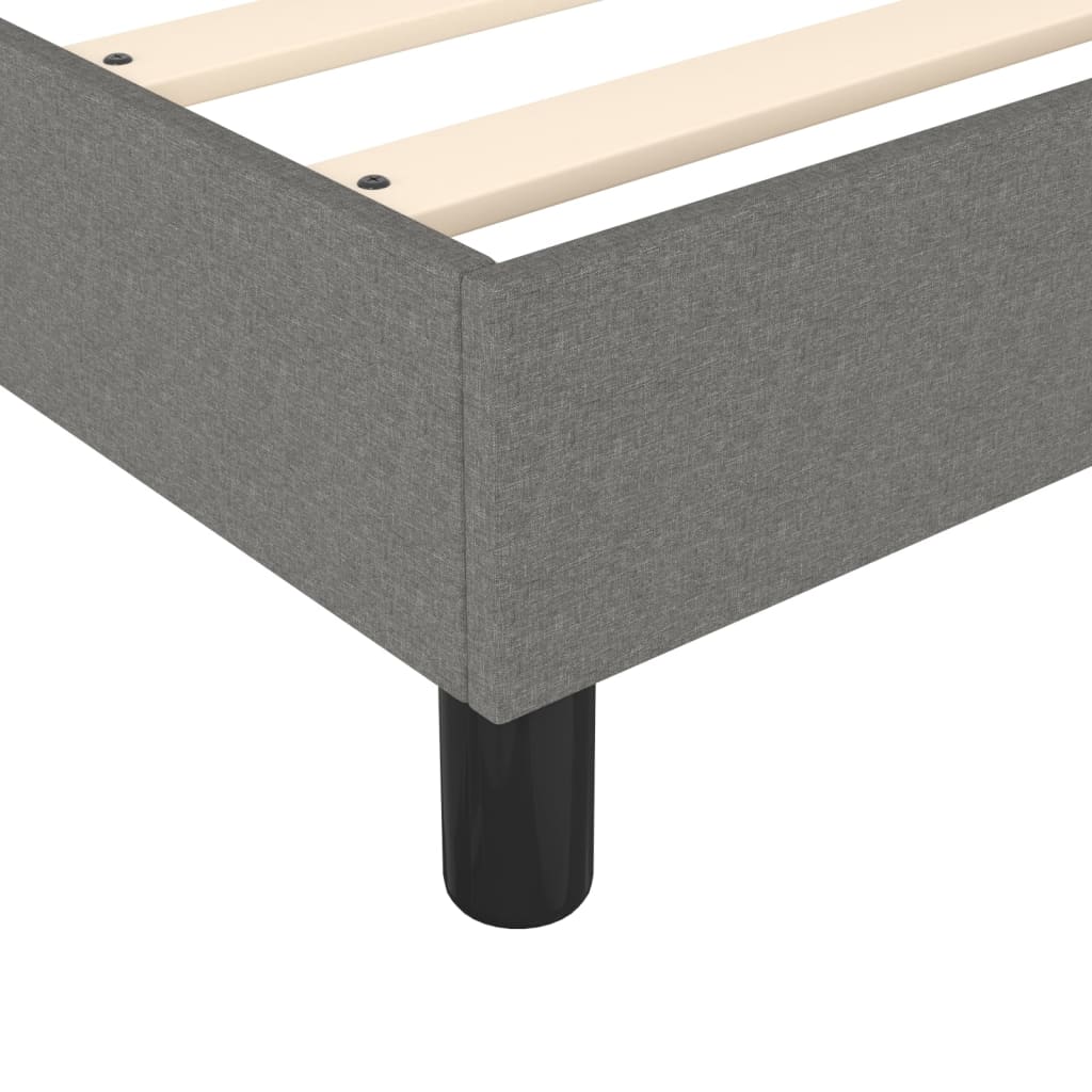 Box Spring Bed Frame Dark Grey Single Fabric (UK/IE/FI/NO only)