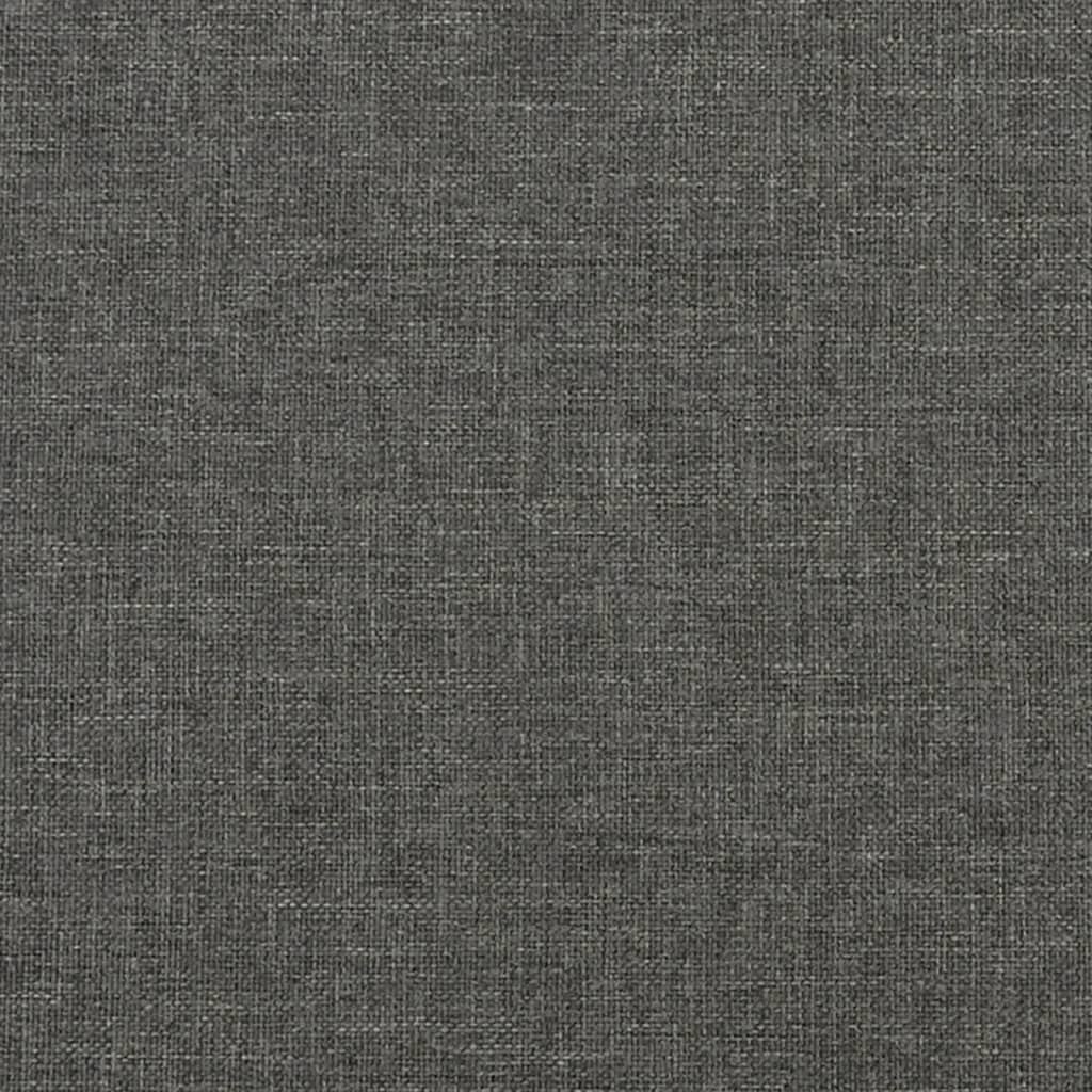 Box Spring Bed Frame Dark Grey Double Fabric (UK/IE/FI/NO only)