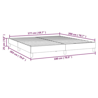 Box Spring Bed Frame Black Super King Fabric (UK/IE/FI/NO only)