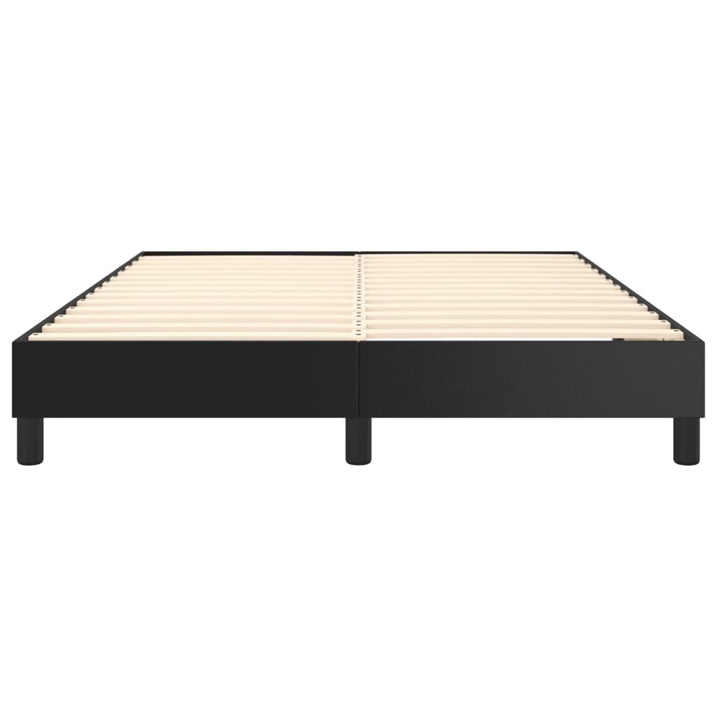 Box Spring Bed Frame Black Double Faux Leather (UK/IE/FI/NO only)