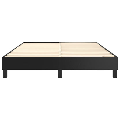 Box Spring Bed Frame Black Double Faux Leather (UK/IE/FI/NO only)