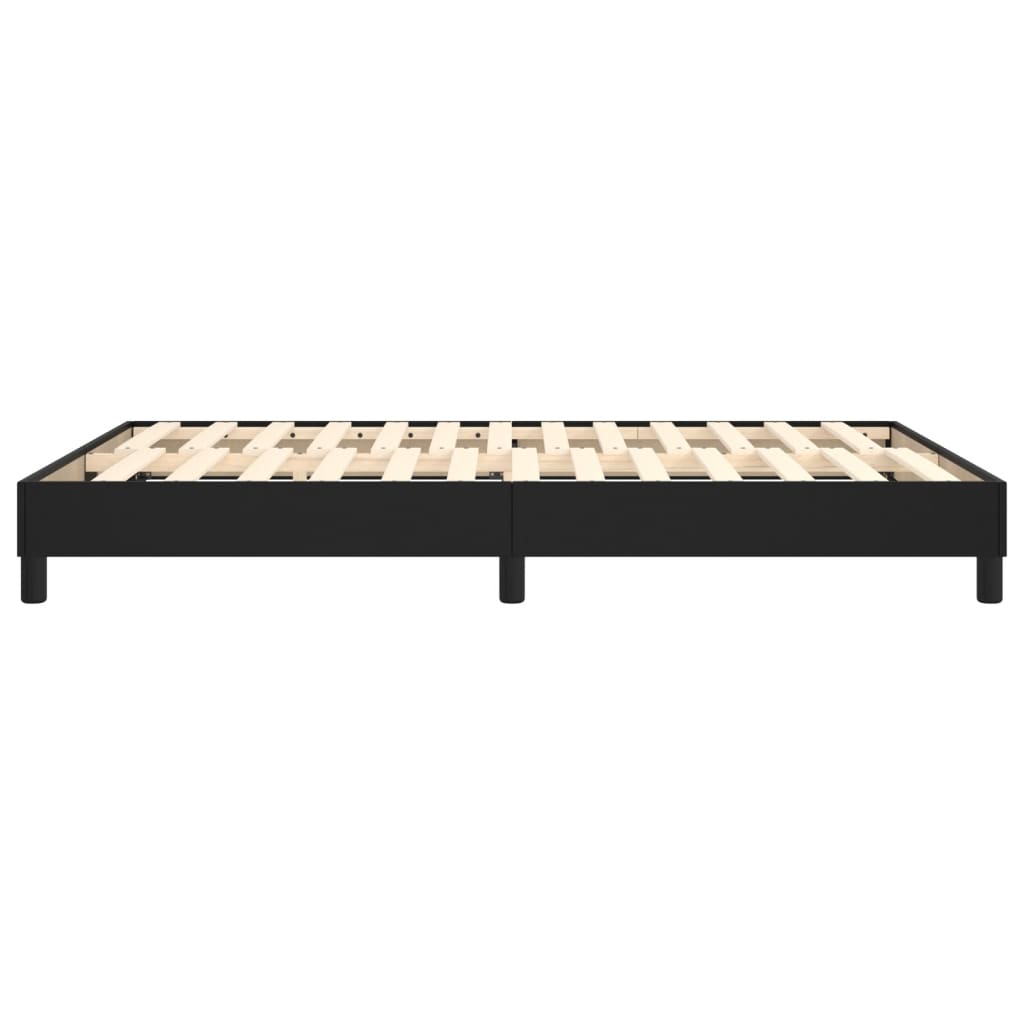 Box Spring Bed Frame Black Double Faux Leather (UK/IE/FI/NO only)