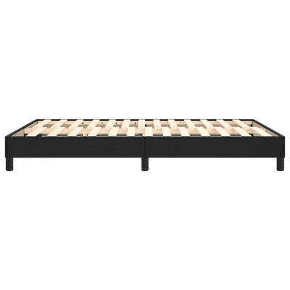 Box Spring Bed Frame Black Double Faux Leather (UK/IE/FI/NO only)
