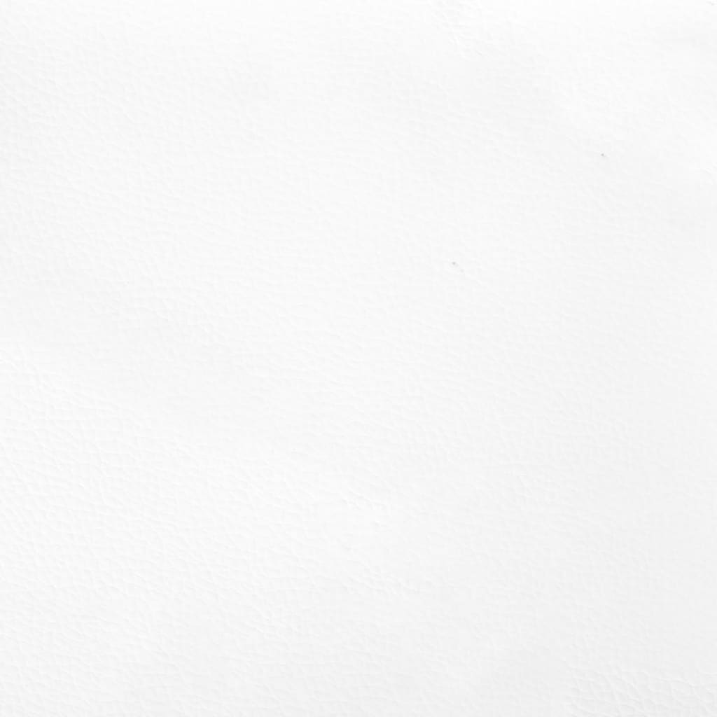 Box Spring Bed Frame White Super King Faux Leather (UK/IE/FI/NO only)