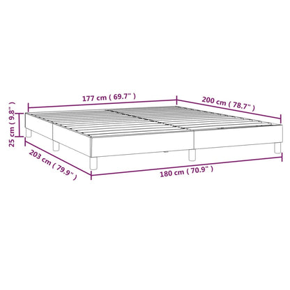 Box Spring Bed Frame White Super King Faux Leather (UK/IE/FI/NO only)