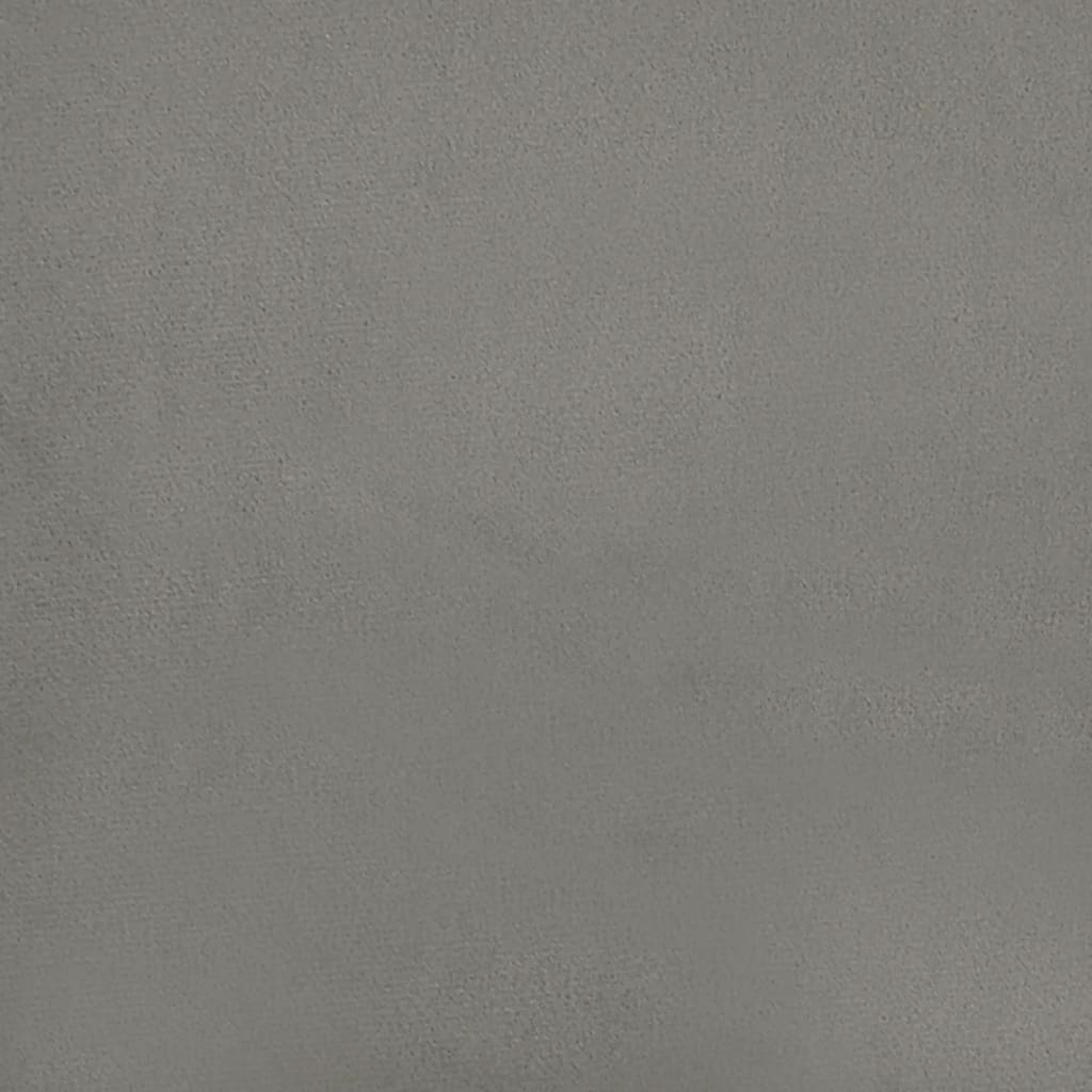 Box Spring Bed Frame Light Grey Super King Velvet (UK/IE/FI/NO only)