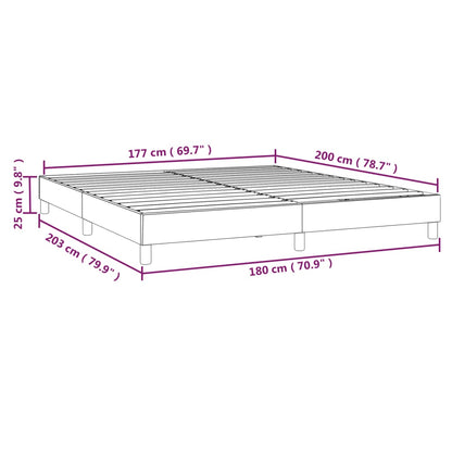 Box Spring Bed Frame Light Grey Super King Velvet (UK/IE/FI/NO only)