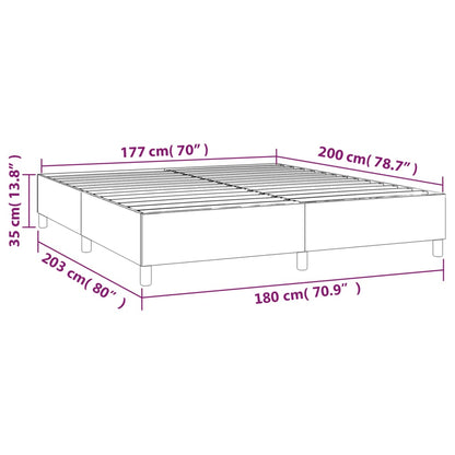 Box Spring Bed Frame Black Super King Fabric (UK/IE/FI/NO only)