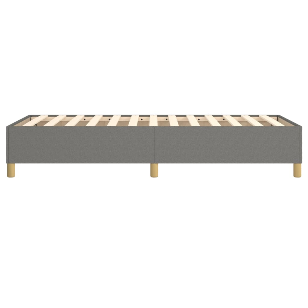 Box Spring Bed Frame Dark Grey Single Fabric (UK/IE/FI/NO only)