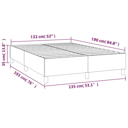 Box Spring Bed Frame Black Double Velvet (UK/IE/FI/NO only)