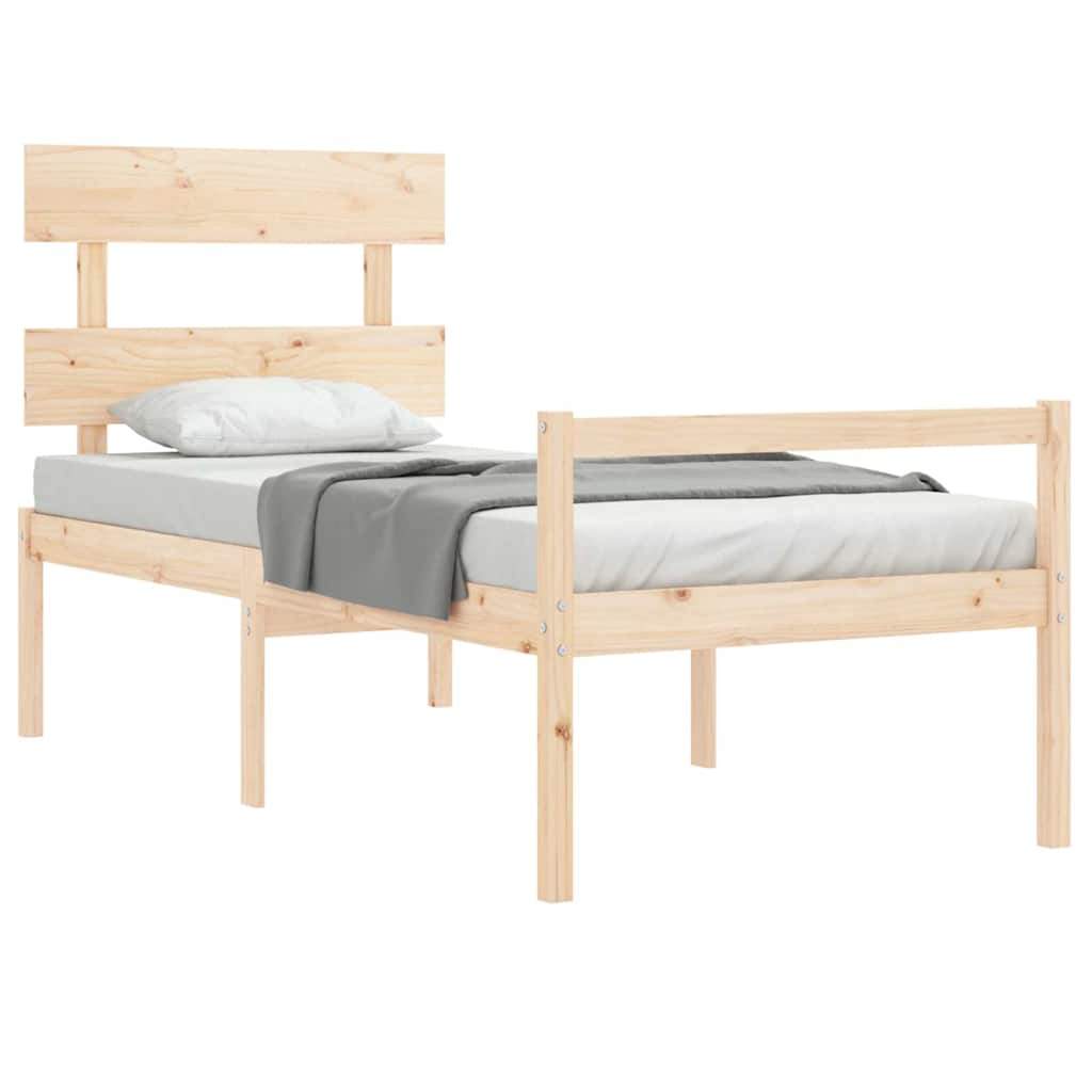 Senior Bed | Natural Pine | Solid pine wood | Single | Senior Bed