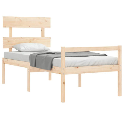 Senior Bed | Natural Pine | Solid pine wood | Single | Senior Bed