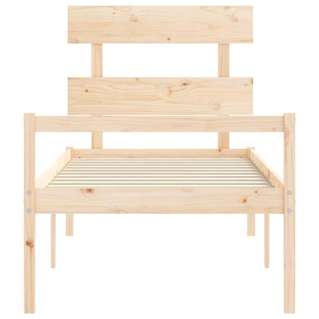 Senior Bed | Natural Pine | Solid pine wood | Single | Senior Bed