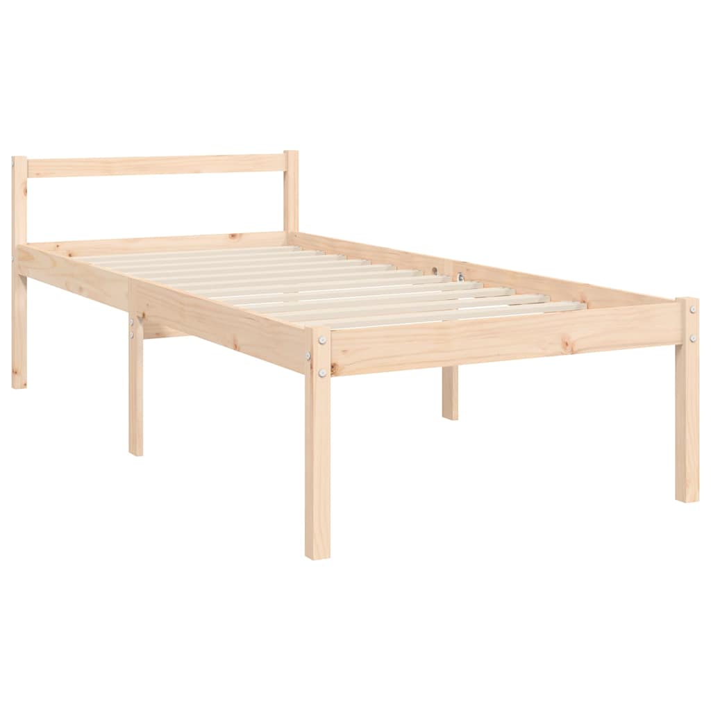 Senior Bed | Natural Pine | Solid pine wood | Single | Senior Bed