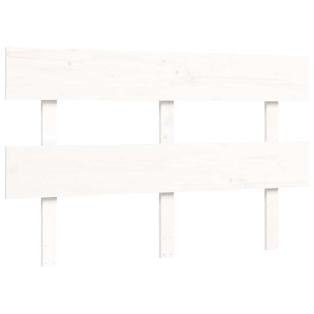 Senior Bed without Mattress White Small Double Solid Wood