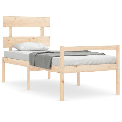 Senior Bed without Mattress 90x200 cm Solid Wood