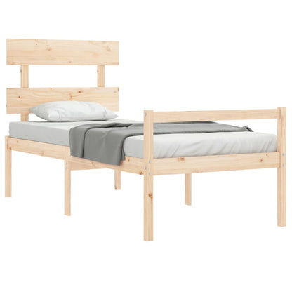 Senior Bed without Mattress 90x200 cm Solid Wood