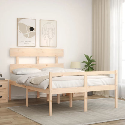 Senior Bed without Mattress 120x200 cm Solid Wood