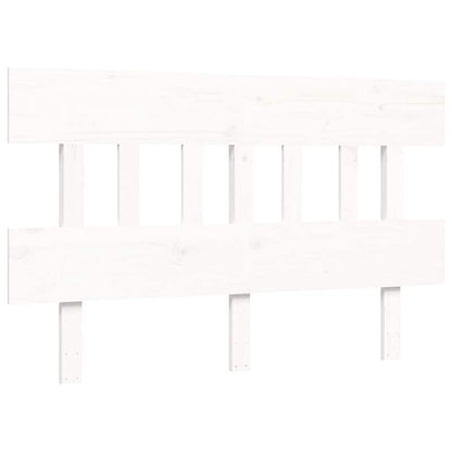 Senior Bed without Mattress White 120x200 cm Solid Wood