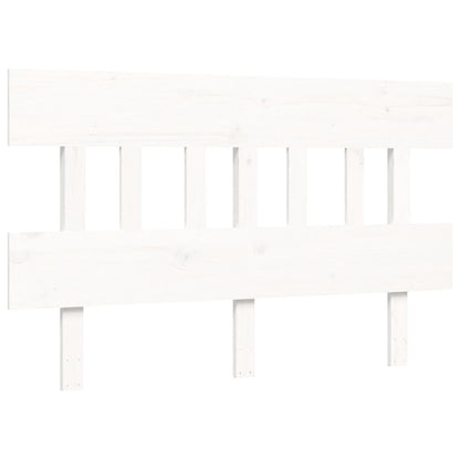 Senior Bed without Mattress White 140x200 cm Solid Wood