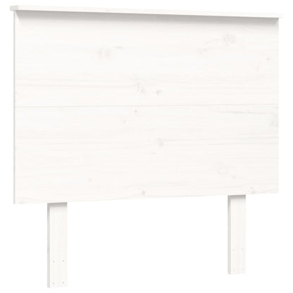 Senior Bed without Mattress White Single Solid Wood