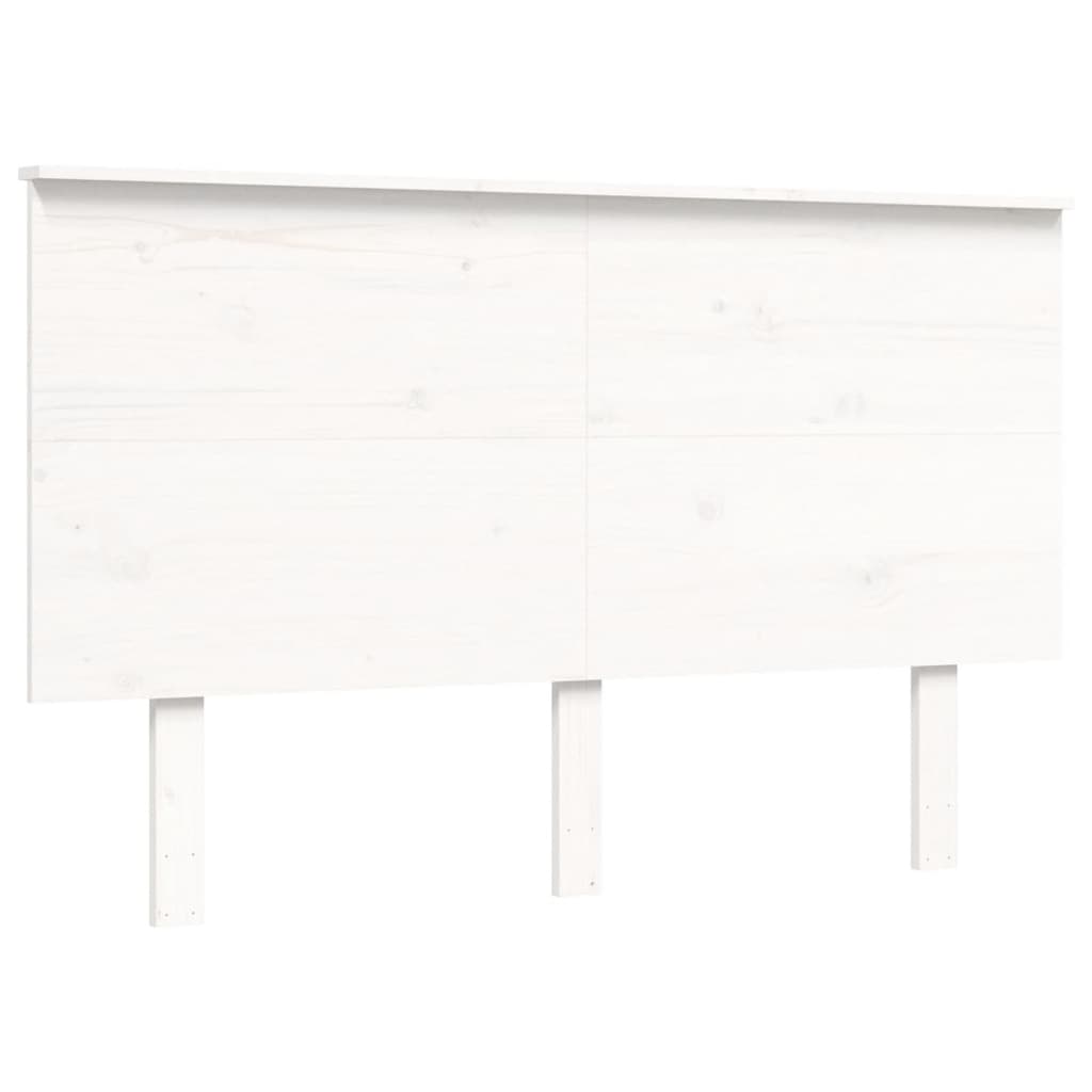 Senior Bed without Mattress White Small Double Solid Wood