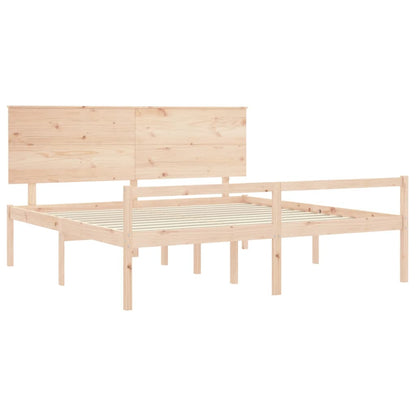 Senior Bed without Mattress 200x200 cm Solid Wood