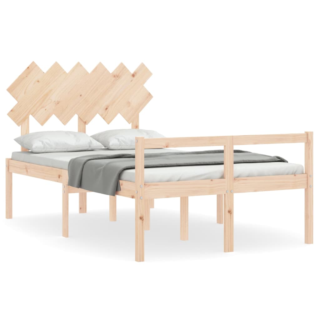 Senior Bed without Mattress Double Solid Wood