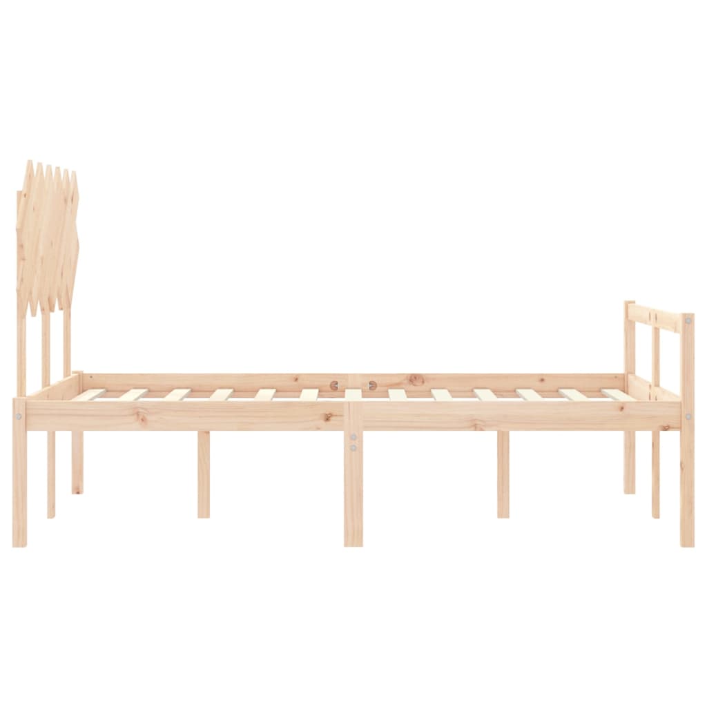 Senior Bed without Mattress Double Solid Wood