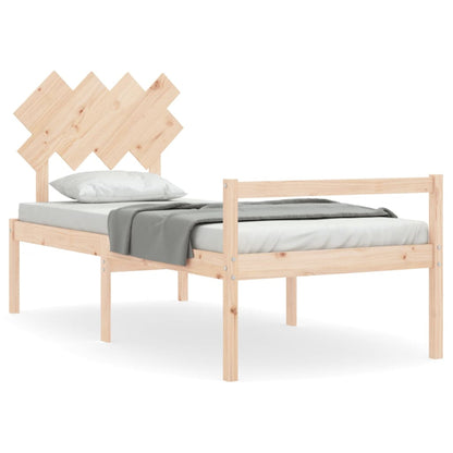 Senior Bed without Mattress 90x200 cm Solid Wood