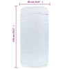 Beach Towels 4 pcs White 60x135 cm Fabric 400 GSM