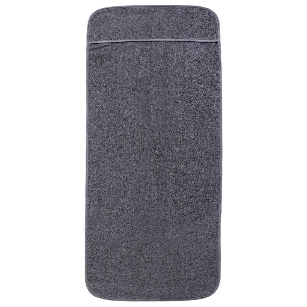 Beach Towels 6 pcs Anthracite 60x135 cm Fabric 400 GSM