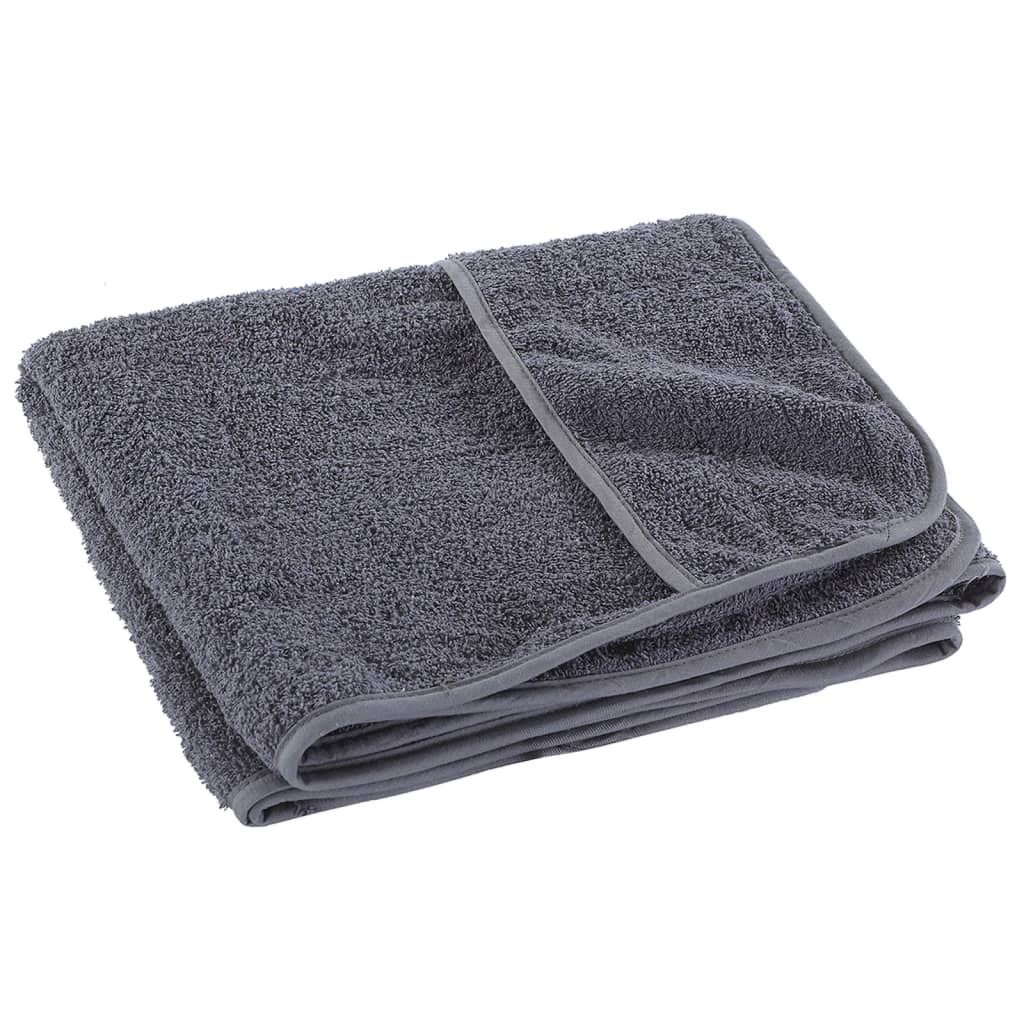 Beach Towels 6 pcs Anthracite 60x135 cm Fabric 400 GSM