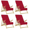 Beach Towels 4 pcs Burgundy 60x135 cm Fabric 400 GSM